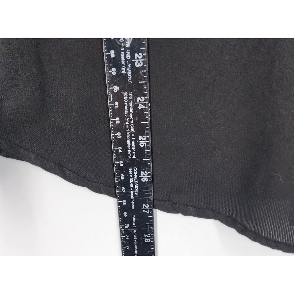 ROSETTES Women's Black Button Down Collared Shirt Long Sleeve Size M - Picture 3 of 7